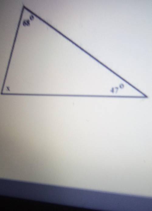 What is the measurement of the missing angle​