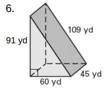 The volume of the polyhedron is ______ yd3.