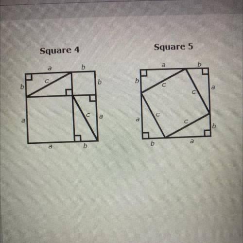 Part B.

Using squares 1, 2, and 3, and eight copies of the original triangle, you can create squa
