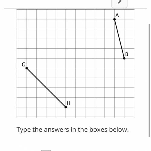 Find the exact length of each line segment.
AB=
GH=