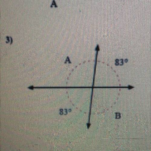 Find the value of angle A and angle B pls help (: