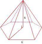 PLEASE!
Find the lateral area of the regular pyramid.