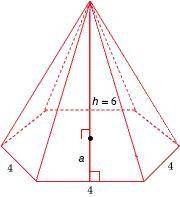 HELP! PLEASE!
Find the volume for the regular pyramid.