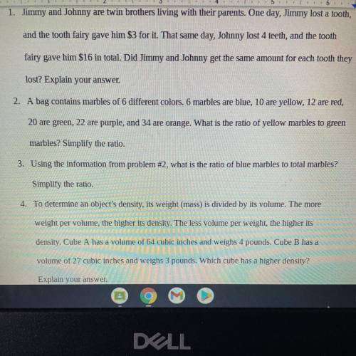 Can I have some help with these 4 questions? (Ratios and proportions activity)