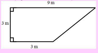 The area of the shape given above is?