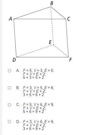 Verify Euler's Theorem for the polyhedron.
