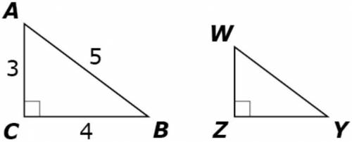 Triangle ABC is similar to triangle WYZ.

Select all angles whose cosine equals 3/5
Angle Y
Angle