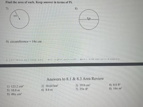HELPPPP

I need to find the area of these questions and I don’t really know how and can you also e