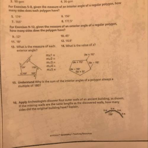I need help with 13-16 please and thank you