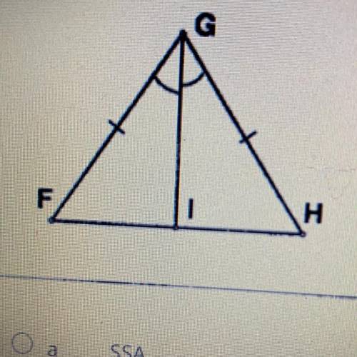 Look at the given figure. If the triangles are congruent, give the Congruence theorem. If not, sele