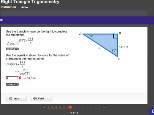 Right Triangle Trigonometry
Instruction Active edge 21