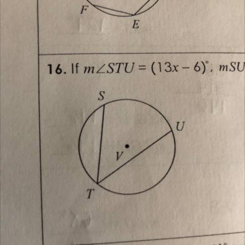 If stu=(13x-6), msu=(21x+8) and mut=143 find mst