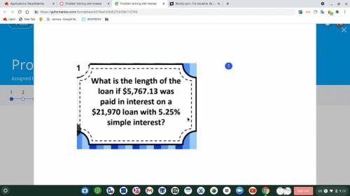 What is the length of the loan (time in years)?