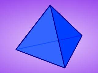 This shape has all identical faces and a surface area of 240 square meters. What is the area of eac