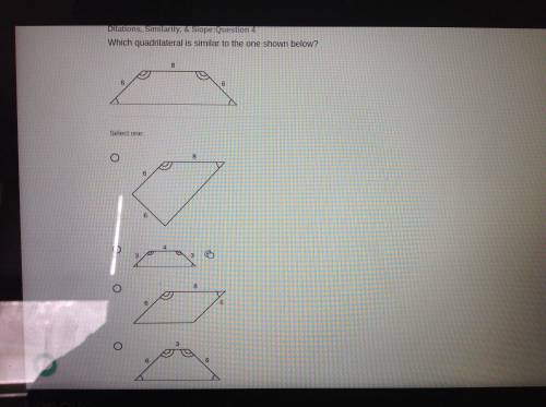 Which quadrilateral is similar to the one shown below
