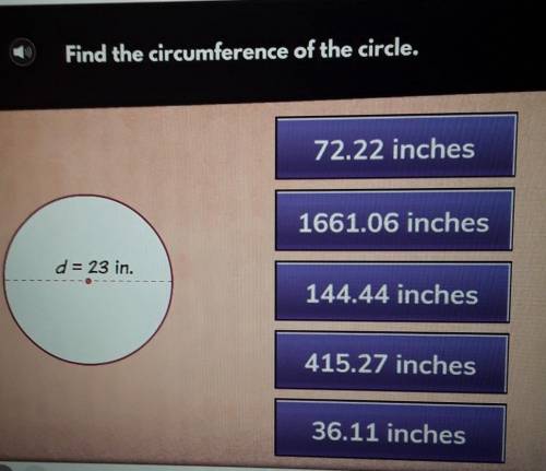 Find the circumference of the circle ​