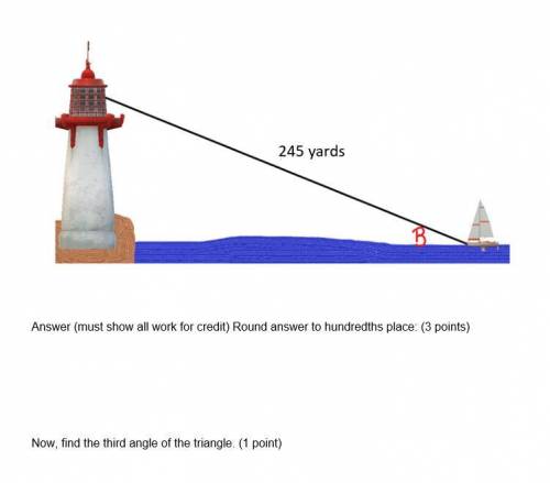 You need to know how far you are away from the lighthouse.

You use a range finder to find the dis