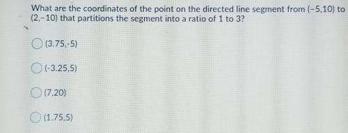 What are the coordinates of the points​