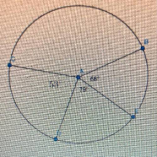Find the measure of arc CB