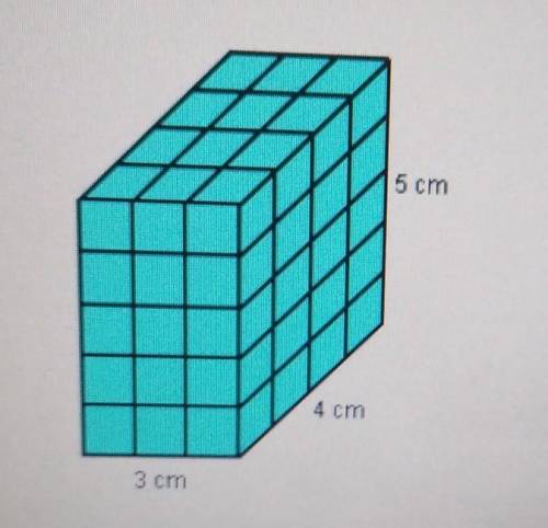 How many cubic centimeter blocks are in the bottom layer of the prism show below? 3 4 7 12

HURRY