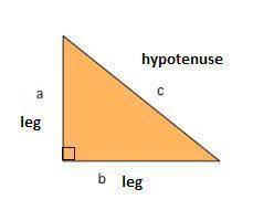 Legs and hypotenuse ​