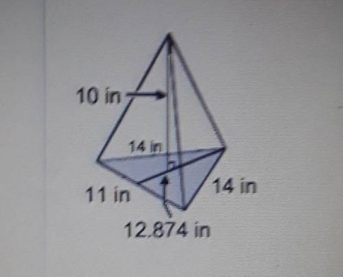 HeLp? What is the approximate volume of this triangular pyramid?​