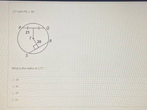 What is the radius of T? (PLEASE HELP)