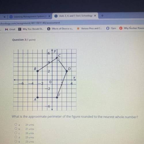 Please help me find perimeter and area of this figure rounded to the nearest whole number! I will a