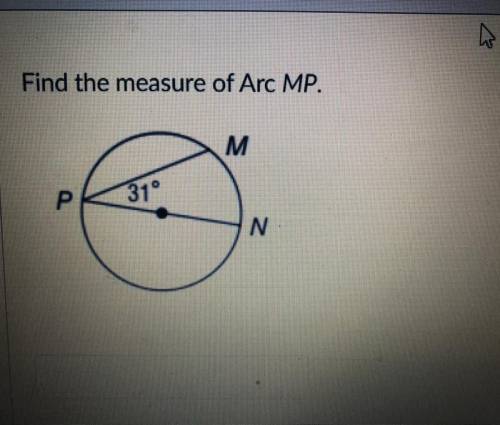 Find the measure of Arc MP
