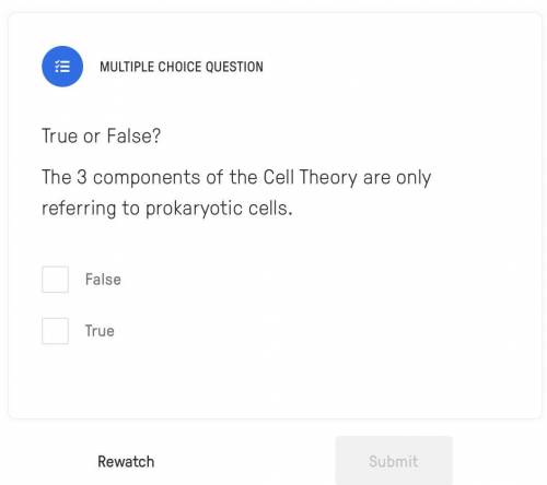 True or False?

The 3 components of the Cell Theory are only referring to prokaryotic cells.
False