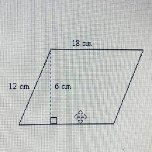 Can someone please help me find the area of this parallelogram.