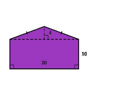 Find the area of the shape shown below
please any ty:)