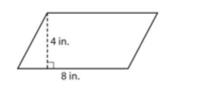 Find the area of the parallelogram. *