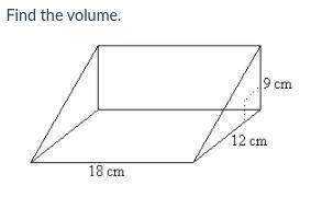 Help me find the volume!

See the image.
(NO LINKS PLEASE) (give a step-by-step explanation and I