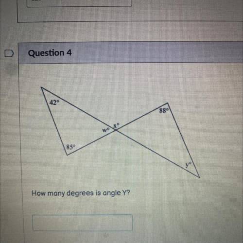 How many degrees is angle y