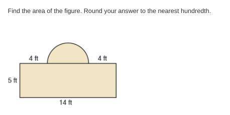 Find the area of the figure. Round your answer to the nearest hundredth.

ft2
pls help first one c