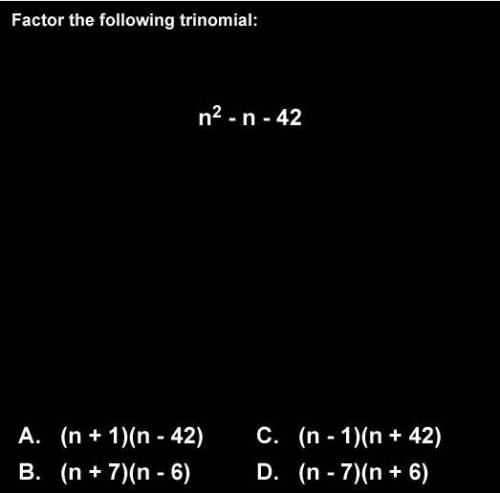 Factor the following trinomial: