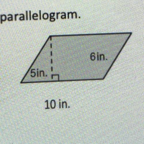I WILL GIVE YOU BRAINERLEST AND A LIKE 
Find the area of the parallelogram.