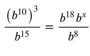 Find the value of x to make the equation true.