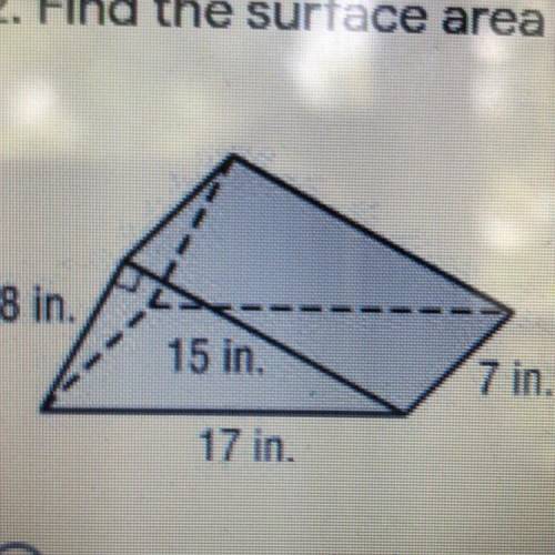 Find the surface area of the figure ! PLS HELP