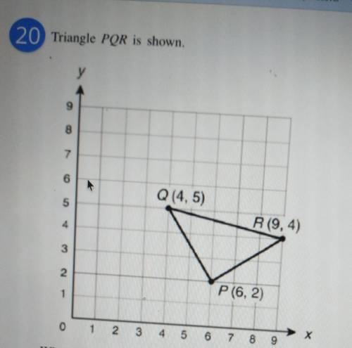 What are the coordinates of P' when PQR is dilated by a scale factor of 3 using the origin as the c
