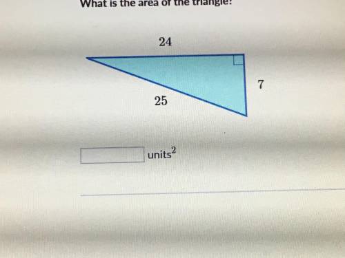 I NEED HELP!
What is the area of the Triangle?