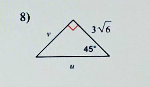 Find the missing side length. leave your answers as radicals in simplest form.​ show work!!