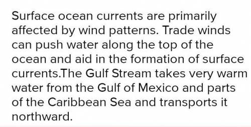 How does the speed of prevailing winds affect ocean currents?