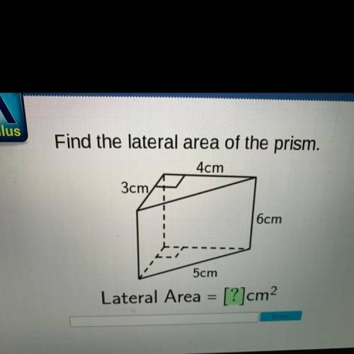 Find the lateral area of the prism. Need help please