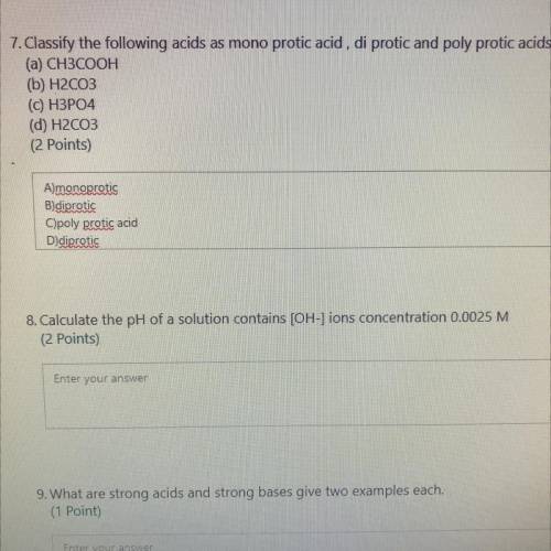 Can you help with question 8