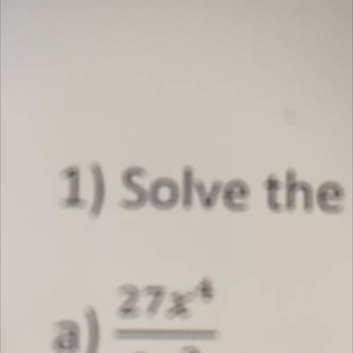 Answer with positive exponents