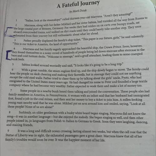 “fateful journey” what elements of the story What did he alter?(paragraph answer).