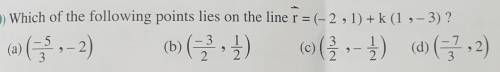 Which of the following points line on this line​