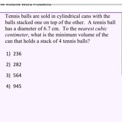 1

General Prisms
V = Bh
Tennis balls are sold in cylindrical cans with the
balls stacked one on t